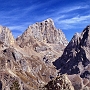 Above Val Contrin, looking to the South Face of the Marmolada.